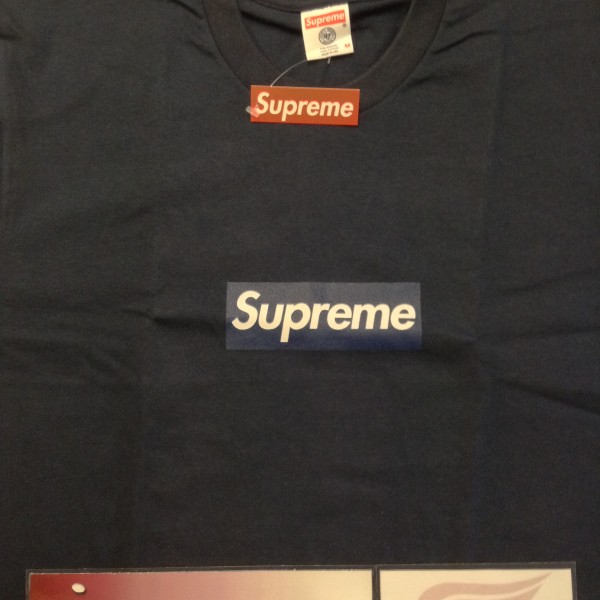 2015 Sup Yankee Box Logo Tee Navy