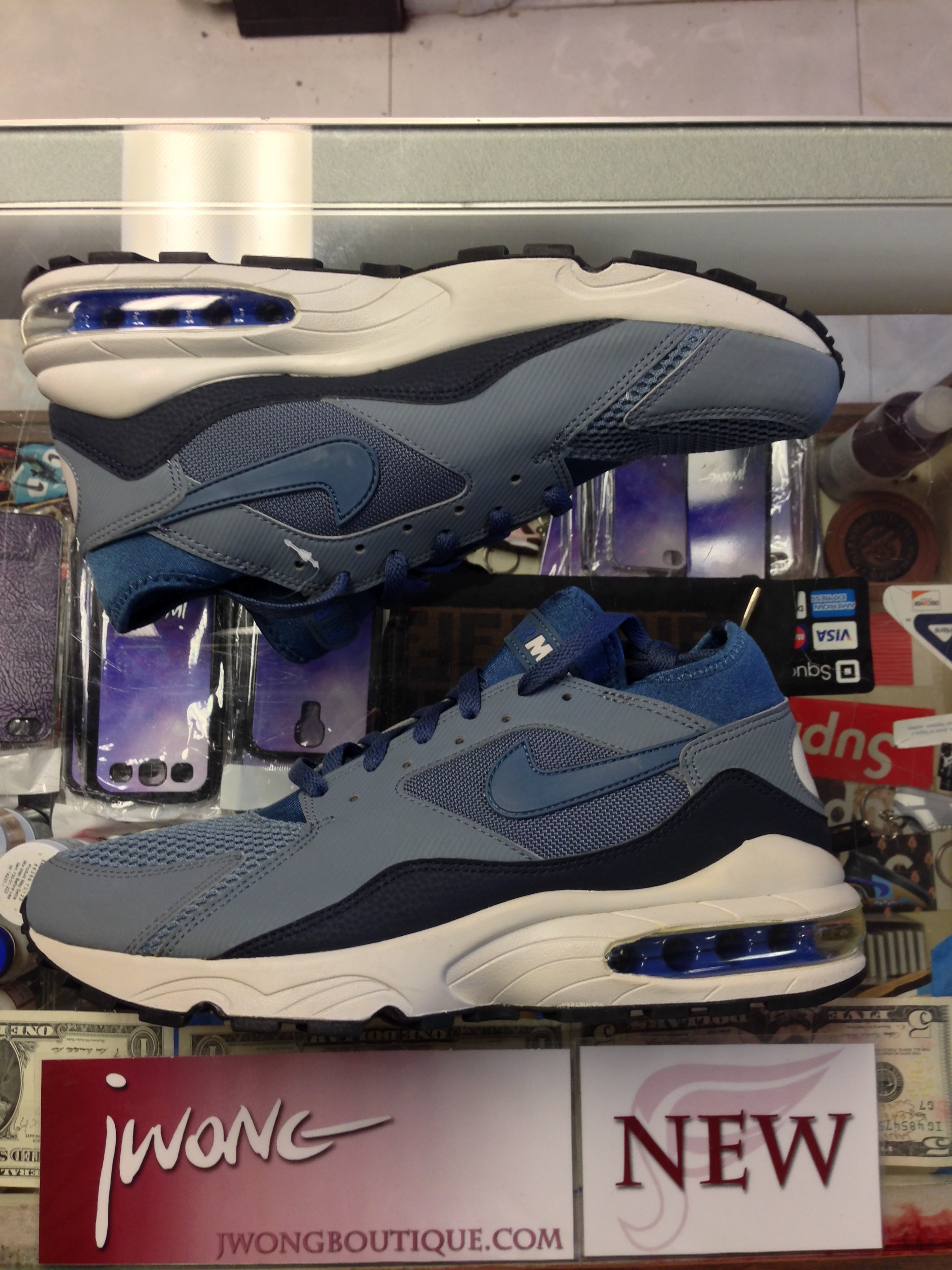 2014 Nike Air Max 93 Blue Graphite Men | Jwong Boutique