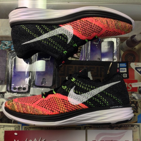 2015 Nike Flyknit Lunar3 Hot Lava Men No Box