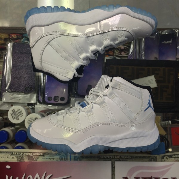 2014 Nike Air Jordan XI Legend Blue Childrens Half Box