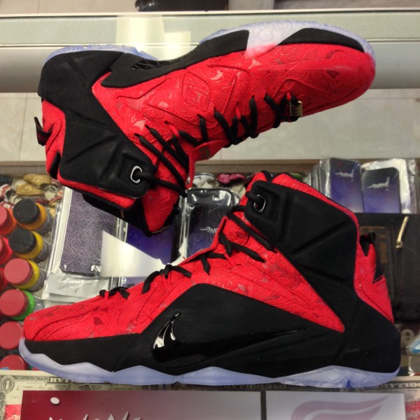2015 Nike Lebron XII Red Paisley Men No Box