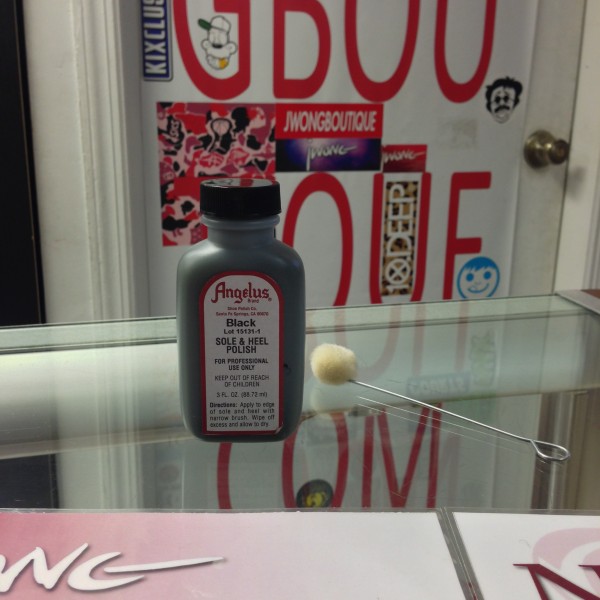 Angelus Black Sole And Heel Polish 3 FL OZ
