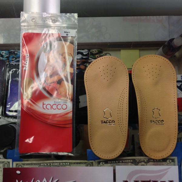 Tacco Nova 3/4 Arch Support Insoles Tan Men
