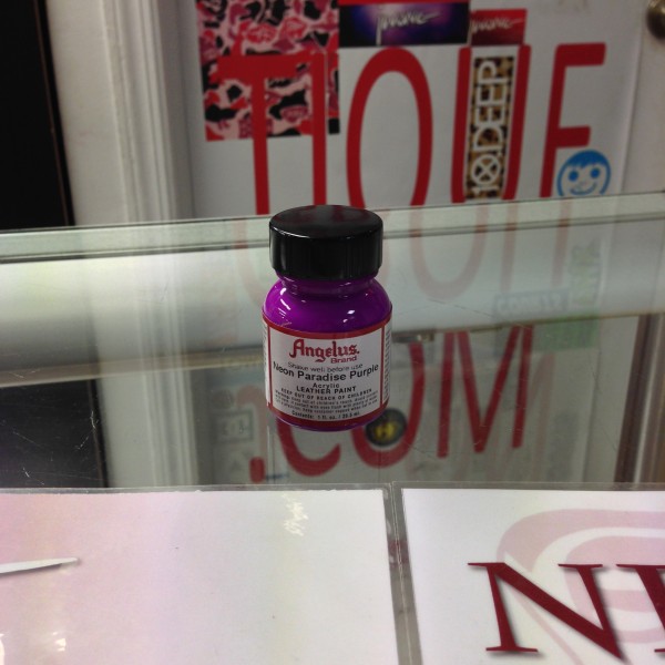 Angelus Neon Paradise Purple Acrylic Leather Paint 1 FL OZ