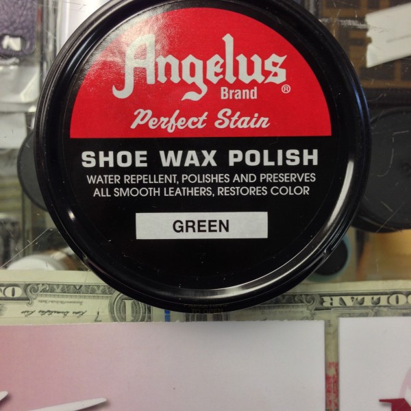 Angelus Shoe Wax Polish Green 3 OZ