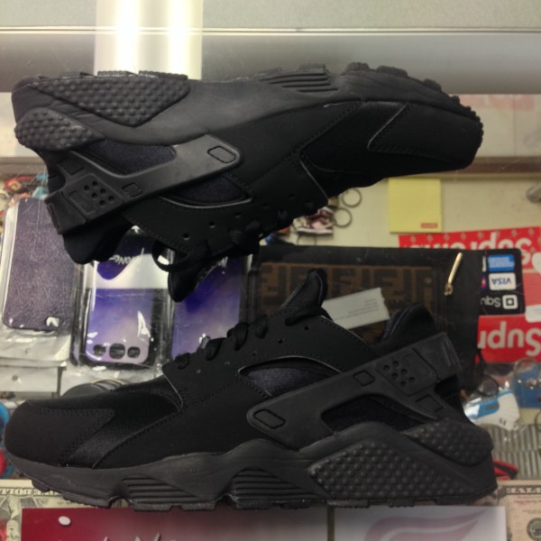 2014 Nike Air Huarache Triple Black Men Half Box