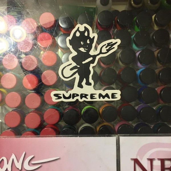 2015 Devil Black White Sticker