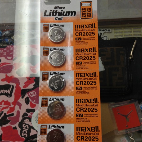 Maxell CR2025 3V Battery 5 Pack