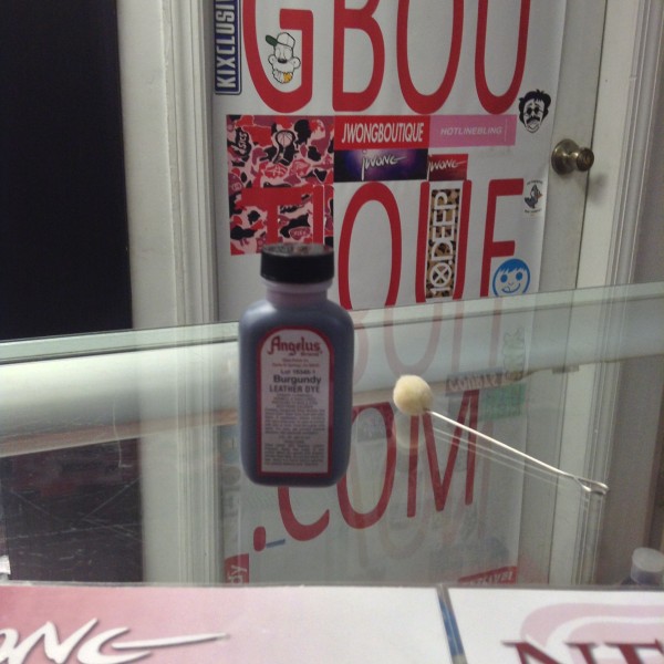 Angelus Burgundy Leather Dye 3 FL OZ