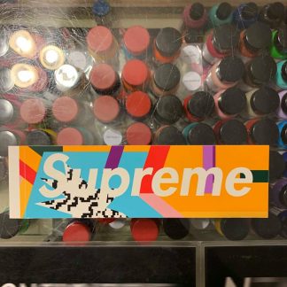 2016 Mendini Motion Orange Box Logo Sticker