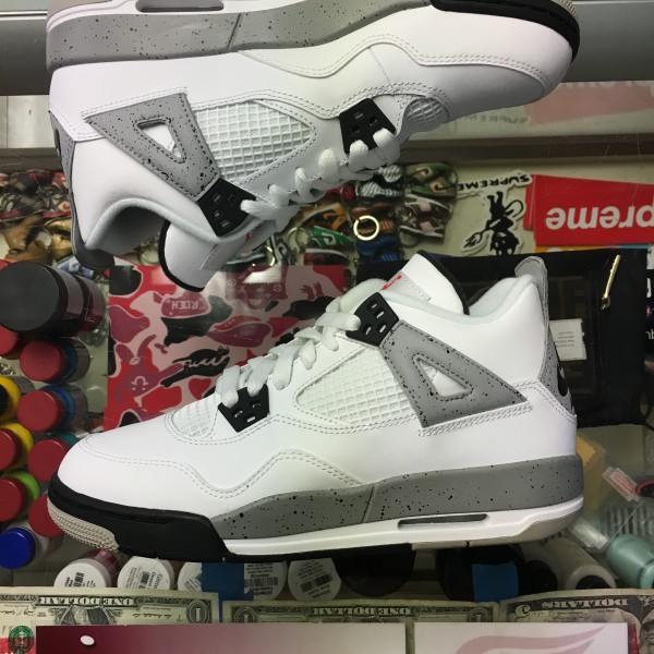 2016 Nike Air Jordan IV White Cement Youth