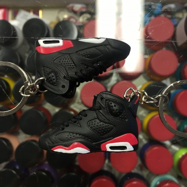 2014 Nike Air Jordan VI Infrared Black 3D Keychain