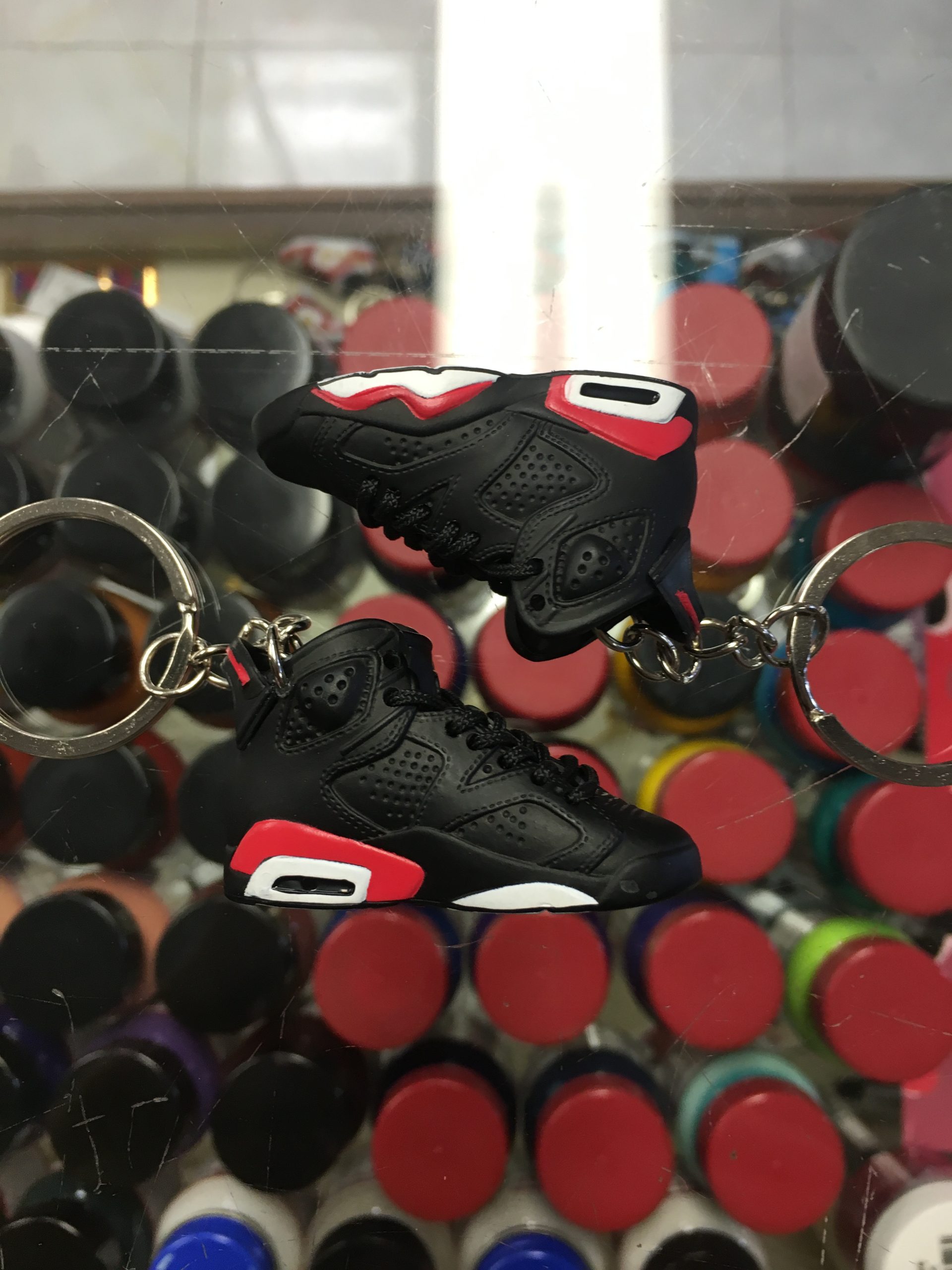 2014 Nike Air Jordan VI Infrared Black 3D Keychain - Image 2