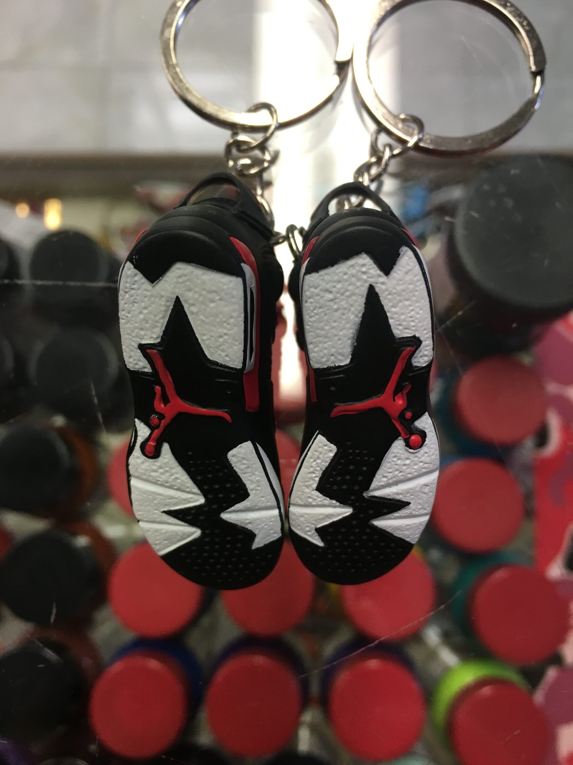 2014 Nike Air Jordan VI Infrared Black 3D Keychain - Image 3