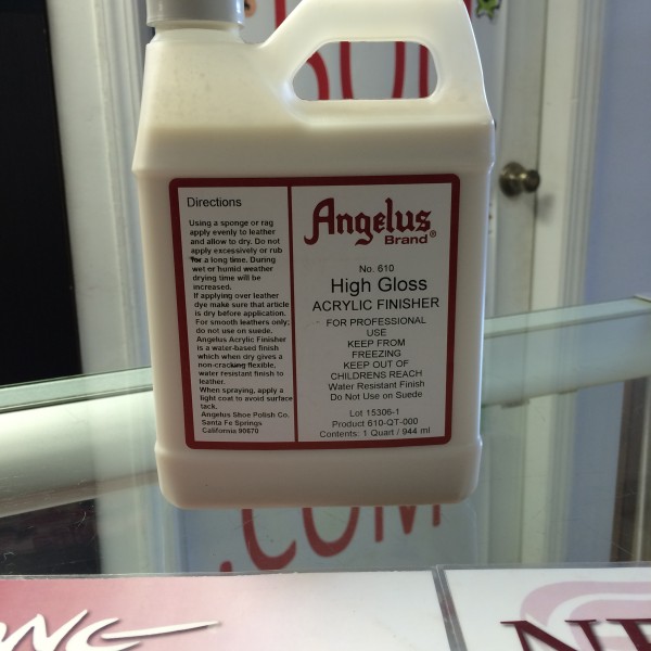 Angelus High Gloss Acrylic Finisher 1 Quart