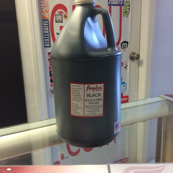 Angelus Black Sole & Heel Polish 1 Gallon