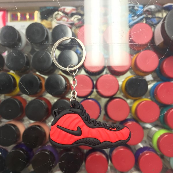 2002 Nike Air Foamposite Pro Red 2D Keychain 