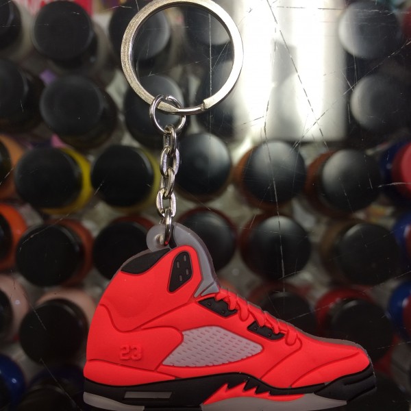2009 Nike Air Jordan V Raging Bull 2D Keychain