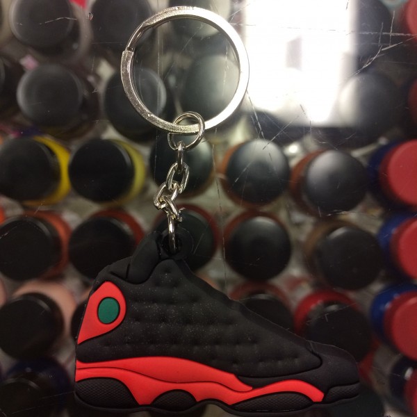 2013 Nike Air Jordan XIII Bred 2D Keychain