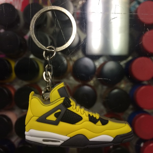2006 Nike Air Jordan IV Lightning 2D Keychain