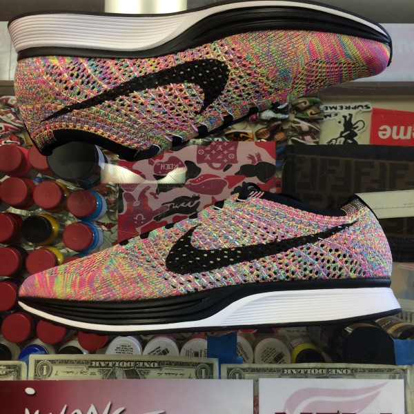 2016 Nike Flyknit Racer Multicolor Men