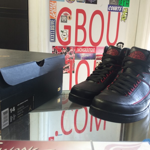 2015 Nike Air Jordan II Black Varsity Red
