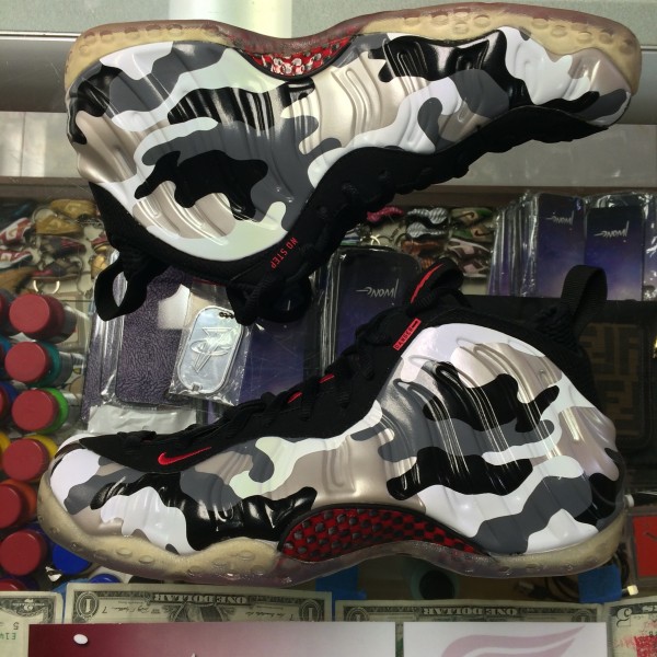 2013 Nike Air Foamposite Fighter Jet Men Yellowing