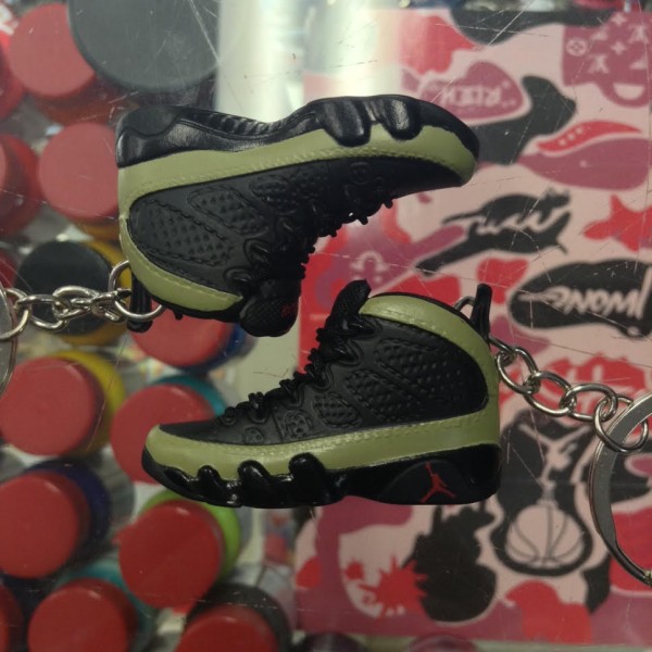 2012 Nike Air Jordan IX Olive 3D Keychain