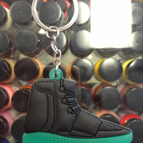 2016 Adidas Yeezy Boost 750 Black Glow In The Dark 2D Keychain