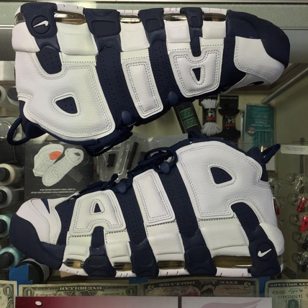 2016 Nike Air More Uptempo Mid Navy Men