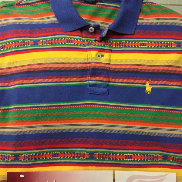 1994 Ralph Lauren Polo Collar Shirt Multicolor Coogi