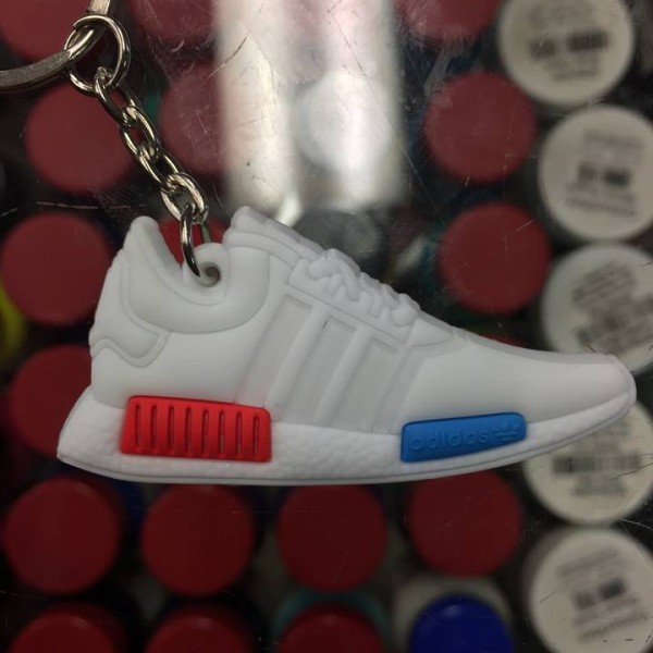 2016 Adidas NMD R1 PK White 2D Keychain