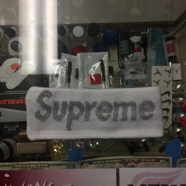 2016 Sup New Era Reflective Logo Headband White