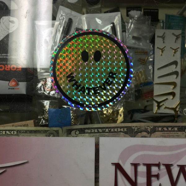 2016 Whatever Smiley Face Sticker