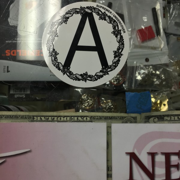2016 Undercover Anarchy Sticker White Black