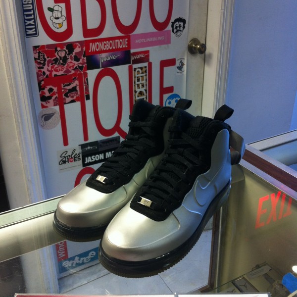 2010 Nike Air Force 1 High Foamposite Metallic Silver 