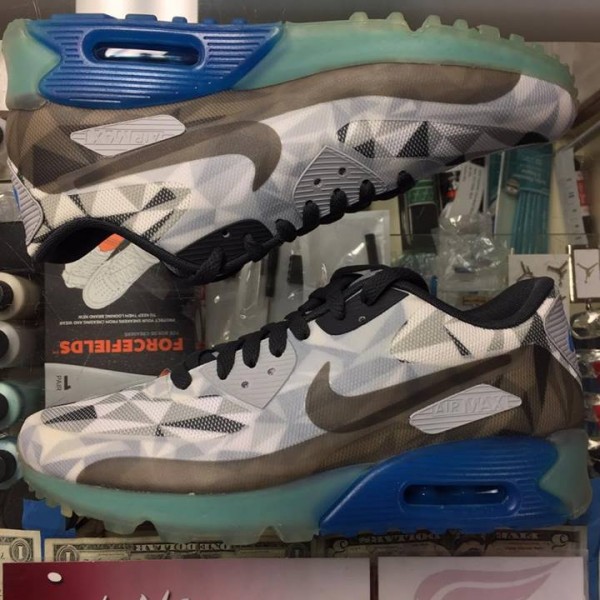 2014 Nike Air Max 90 Ice Wolf Grey 