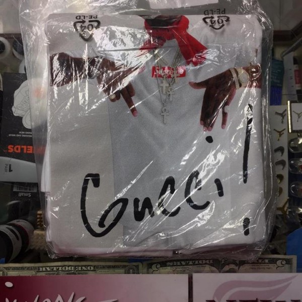 2016 Sup Shirt Gucci Mane Tee White Packaged