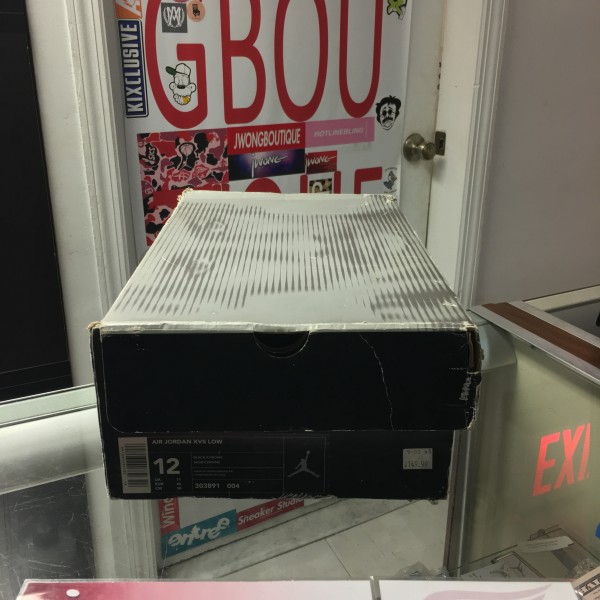 2002 Nike Air Jordan XVII Black Chrome Low Box