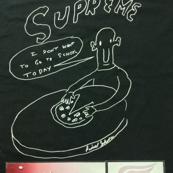 2015 Sup Shirt Daniel Johnston Pizza Tee Black