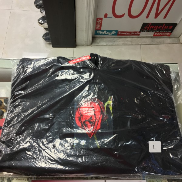 2016 Sup Araki Hooded Sweatshirt Black