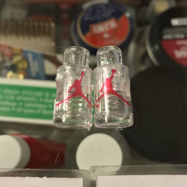 Nike Air Jordan VI Lace Locks Clear Base Red Jumpman Slam Dunk