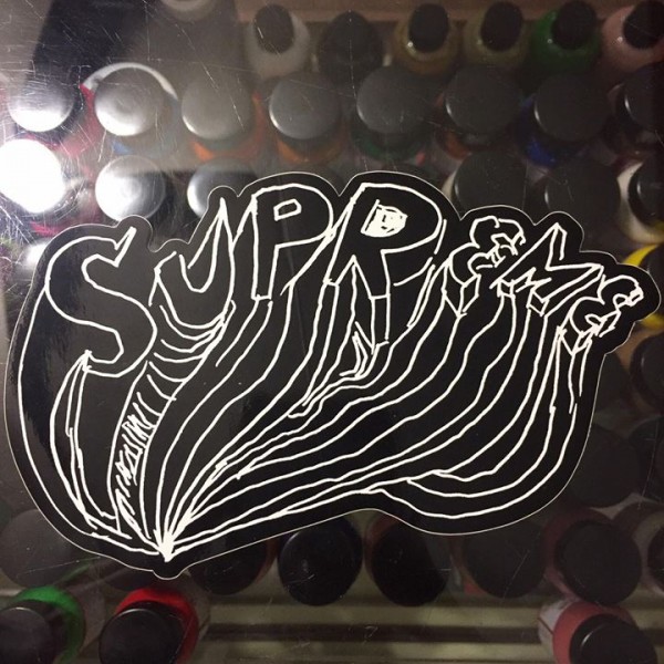 2015 Sup Sticker Daniel Johnston Wave Black
