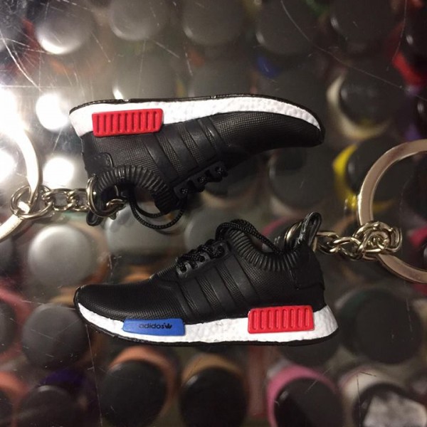2016 Adidas NMD Runner PK Black White Red Blue 3D Keychain 