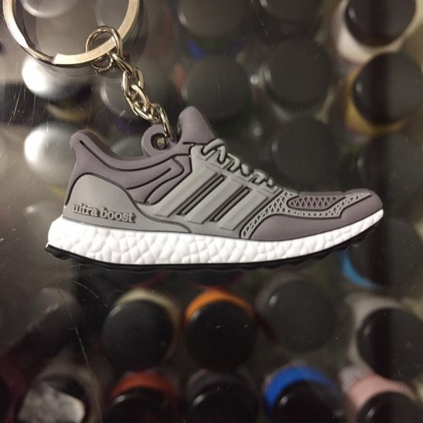 2015 Adidas Ultra Boost Grey Metallic 2D Keychain
