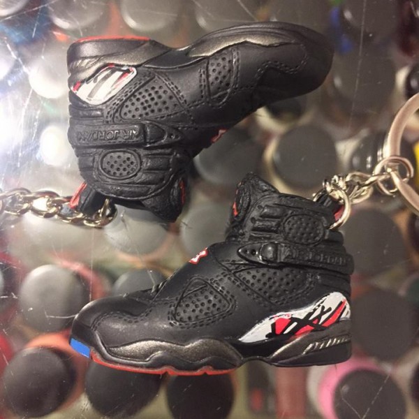 2013 Nike Air Jordan VIII Playoff 3D Keychain