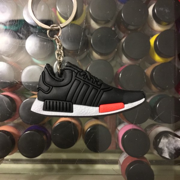 2016 Adidas NMD Runner PK Black Red 2D Keychain