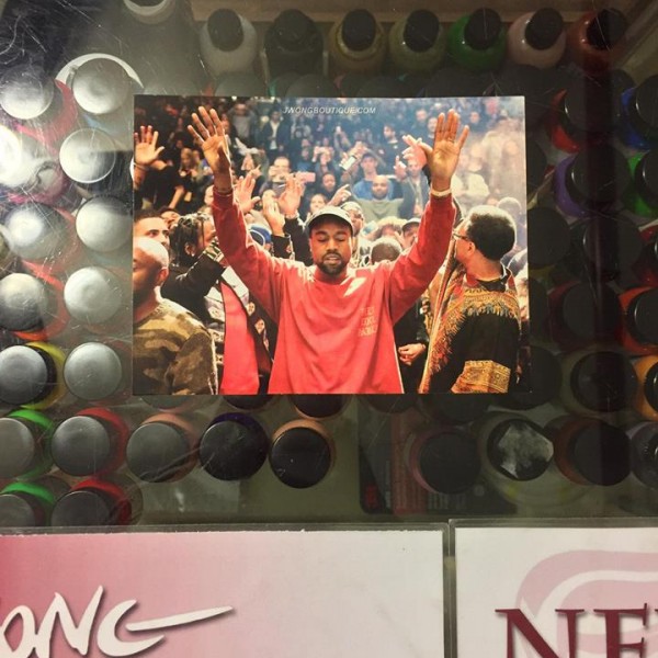 2017 Jwong Sticker Custom Kanye West Father Stretch My Hands Bless Me Praise