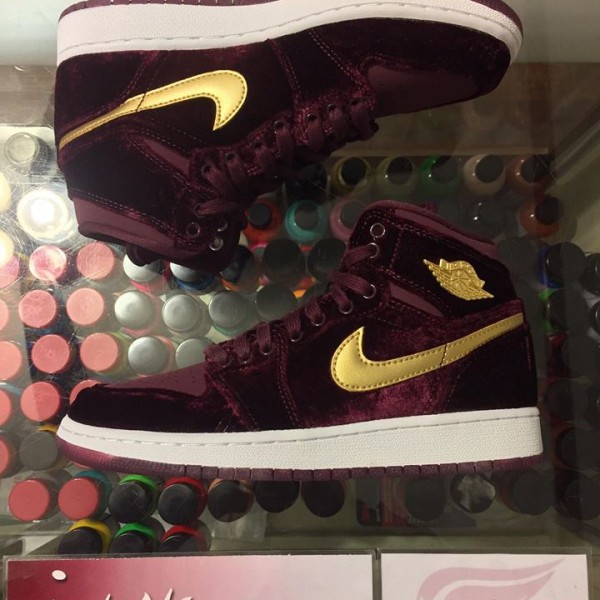 2016 Nike Air Jordan I Night Maroon Velvet