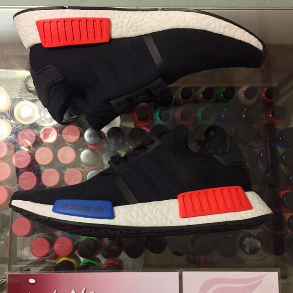 2017 Adidas NMD R1 PK Black Blue Red Men